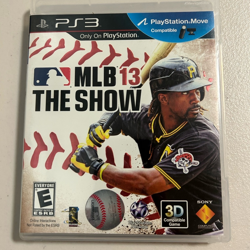 PS3 MLB The Show 13 Video Game PlayStation 3D Compatible